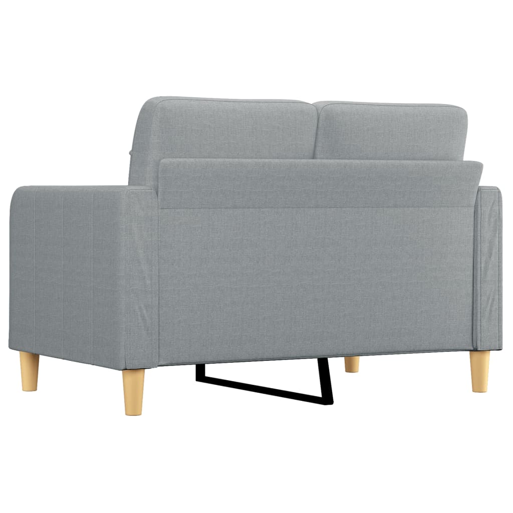 NNEVL 2-Seater Sofa Light Grey 120 cm Fabric